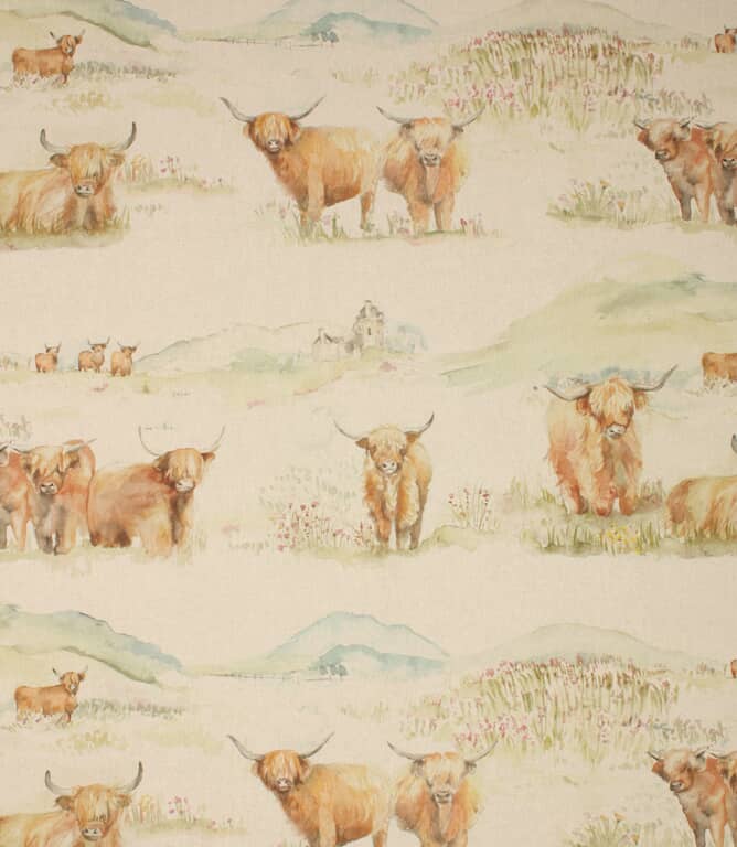 Voyage Maison Highland Cattle Fabric / Linen Voyage Maison Highland Cattle Fabric / Linen
