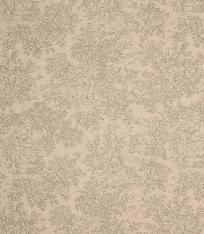 Zen Toile Fabric / Grey