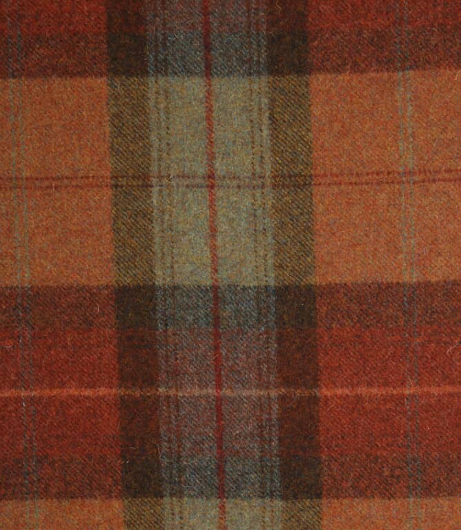 Skye Wool Fabric / Burnt Orange