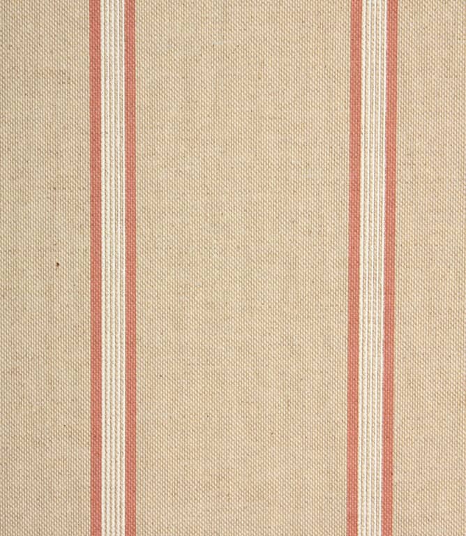 Linen Stripe Fabric / Red