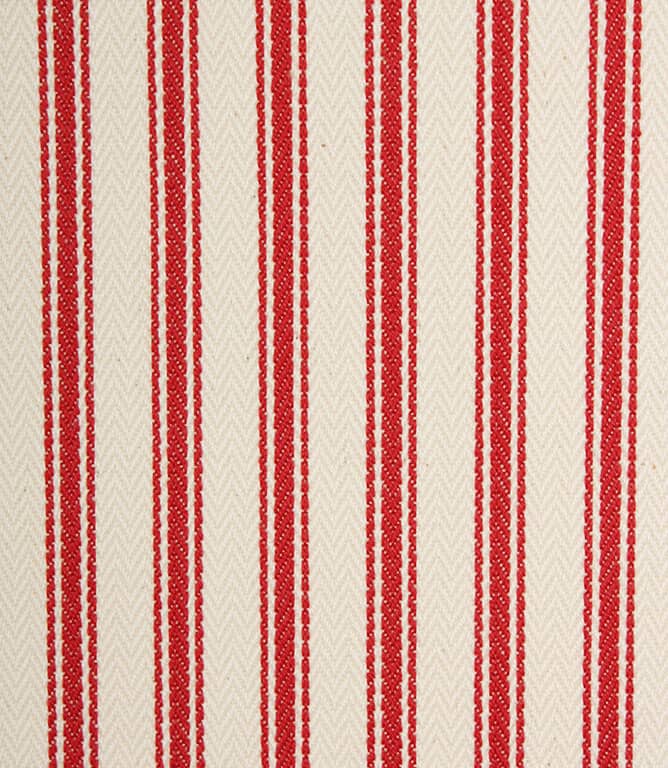 JF Ticking Fabric / Red