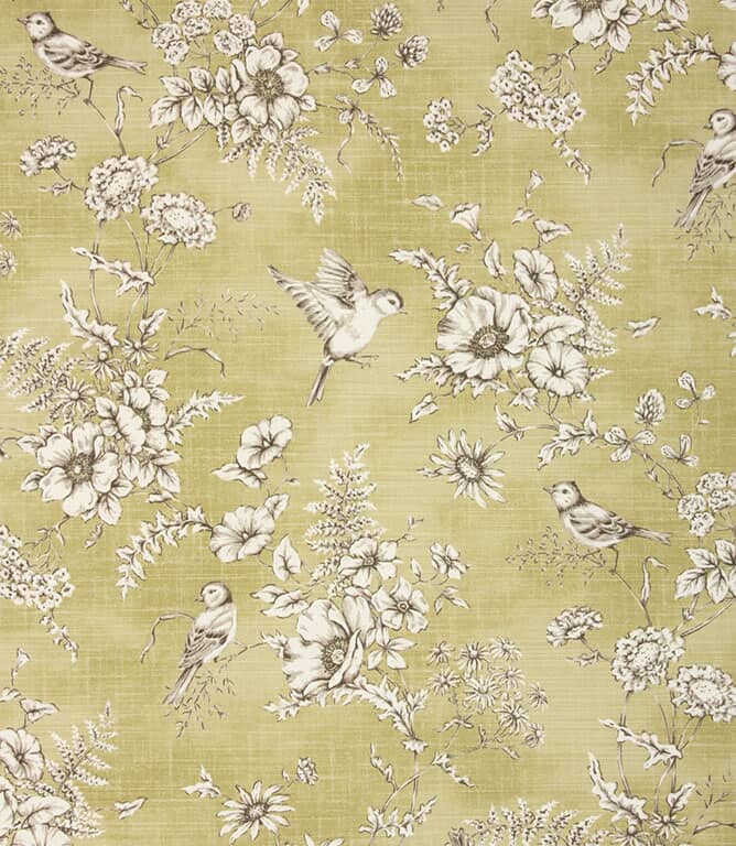 Finch Toile Fabric / Willow Finch Toile Fabric / Willow