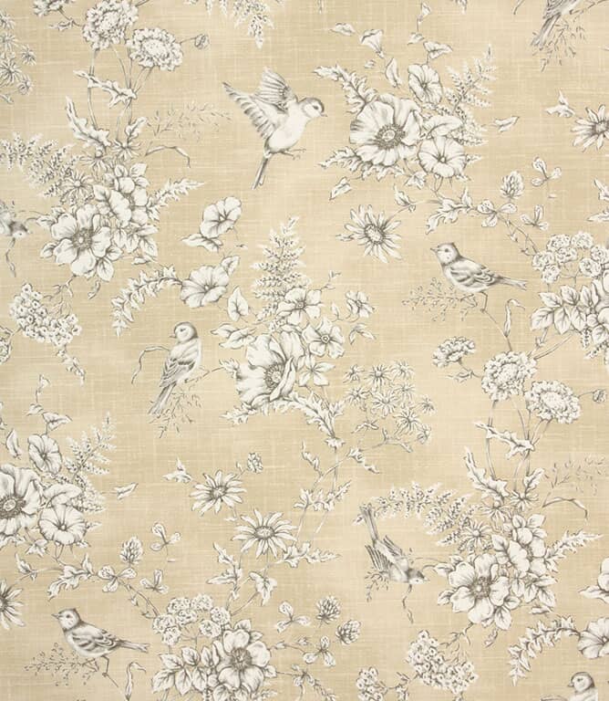 Finch Toile Fabric / Barley Finch Toile Fabric / Barley