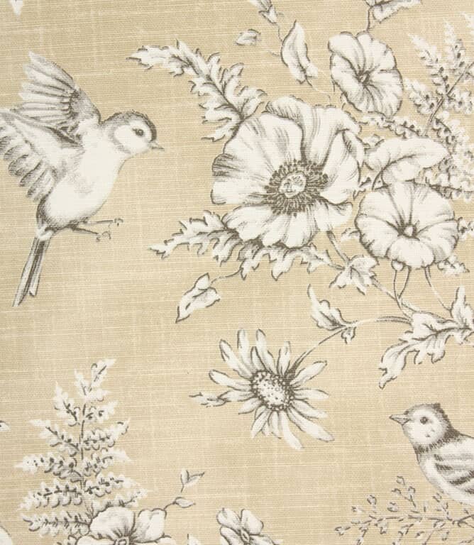 Finch Toile Fabric / Barley