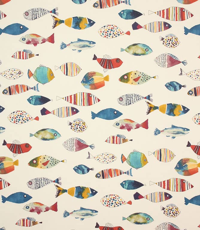 Gone Fishing Fabric / Vintage Gone Fishing Fabric / Vintage