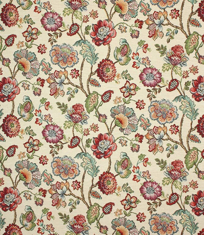 Norfolk Tapestry Fabric / Red Norfolk Tapestry Fabric / Red