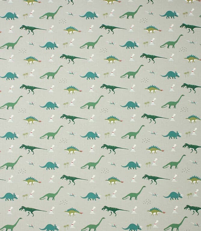 Sophie Allport Dinosaurs Fabric / Sage Blue Sophie Allport Dinosaurs Fabric / Sage Blue