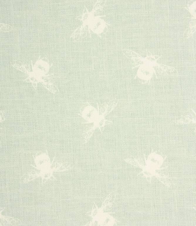 Bees F Fabric / Duck Egg
