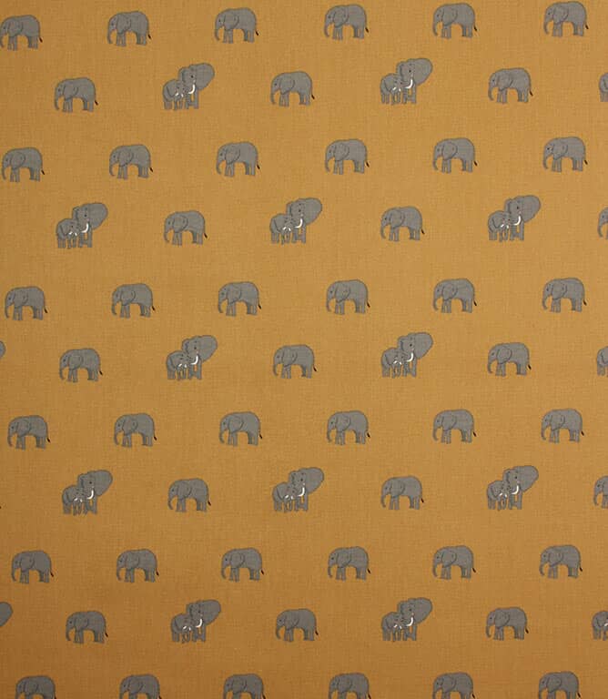 Sophie Allport Elephant Family Fabric / Mustard Sophie Allport Elephant Family Fabric / Mustard
