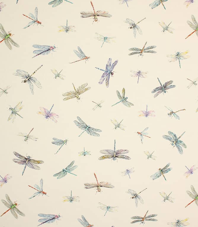 Dragonflies Fabric / Cream Dragonflies Fabric / Cream