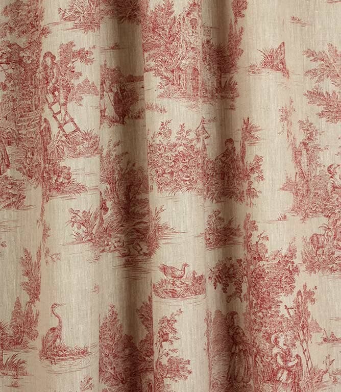 Blenheim Linen Fabric / Red
