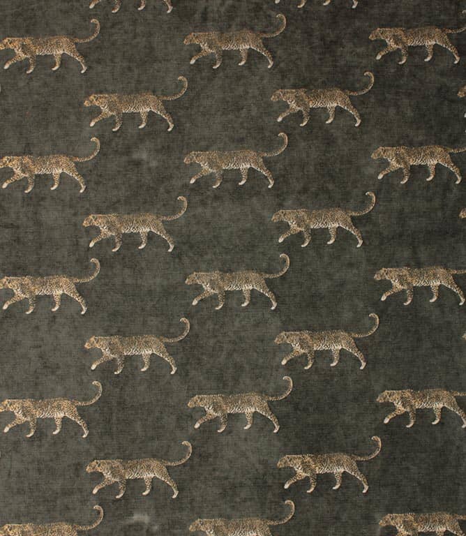 Leopard Fabric / Grey Leopard Fabric / Grey
