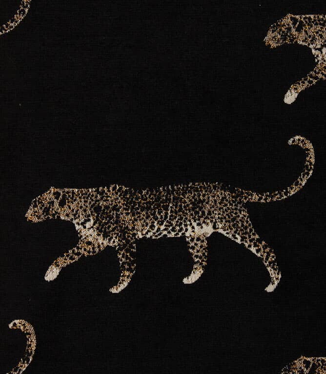 Leopard Fabric / Noir