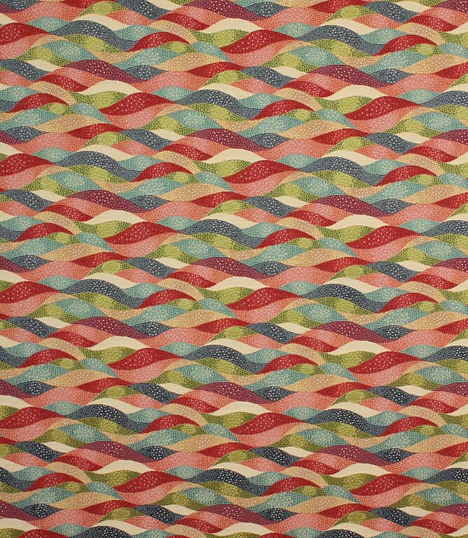 Waves Tapestry Fabric / Multi Waves Tapestry Fabric / Multi