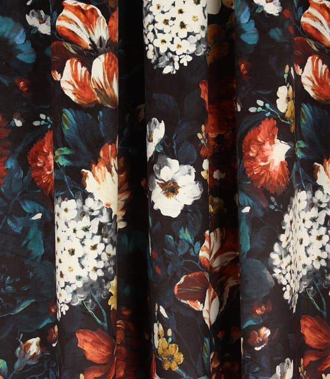 Baroque Velvet Fabric / Teal