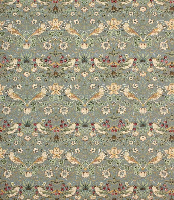 Strawberry Thief Fabric / Blue Strawberry Thief Fabric / Blue