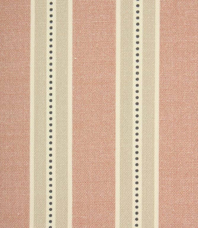 Daisy Stripe Fabric / Blush