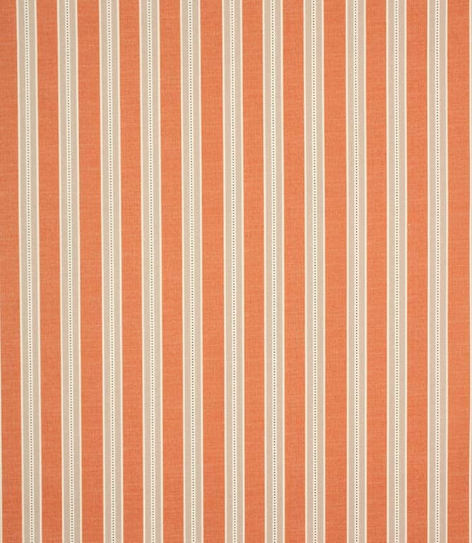 Daisy Stripe Fabric / Tangerine Daisy Stripe Fabric / Tangerine