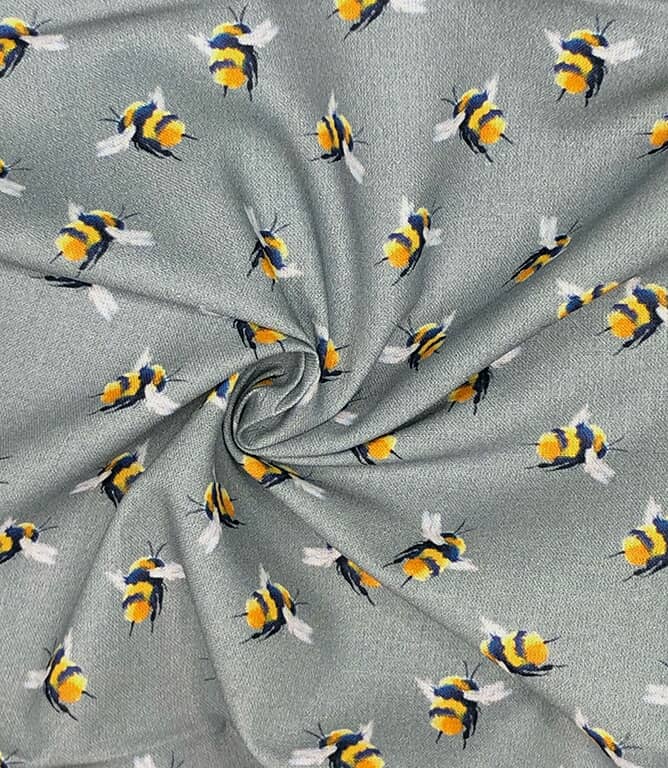 Bumblebee Fabric / Dark Grey