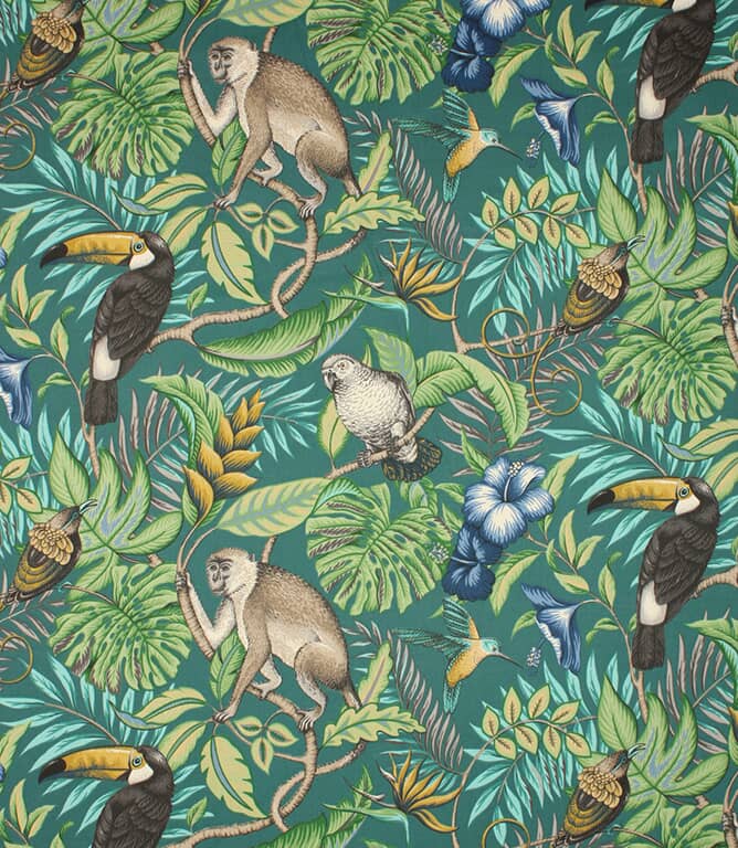 Rainforest Fabric / Lagoon Rainforest Fabric / Lagoon