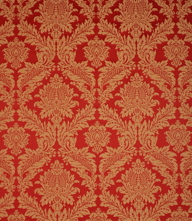 Alderton Damask Fabric / Red Alderton Damask Fabric / Red