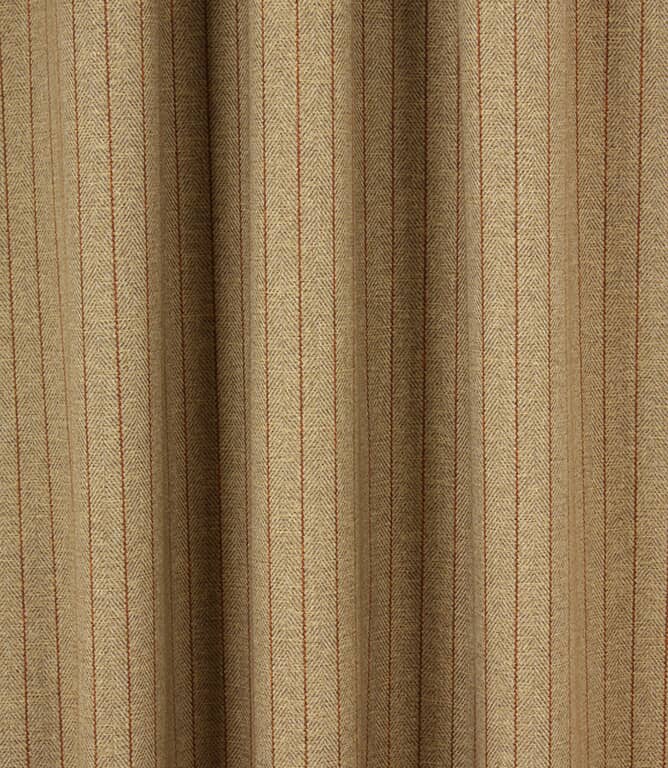 Morris Herringbone  Fabric / Corn / Rust