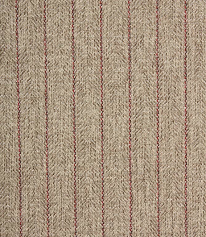 Morris Herringbone  Fabric / Taupe / Rouge