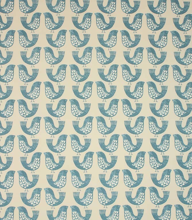 Scandi Birds  Fabric / Capri