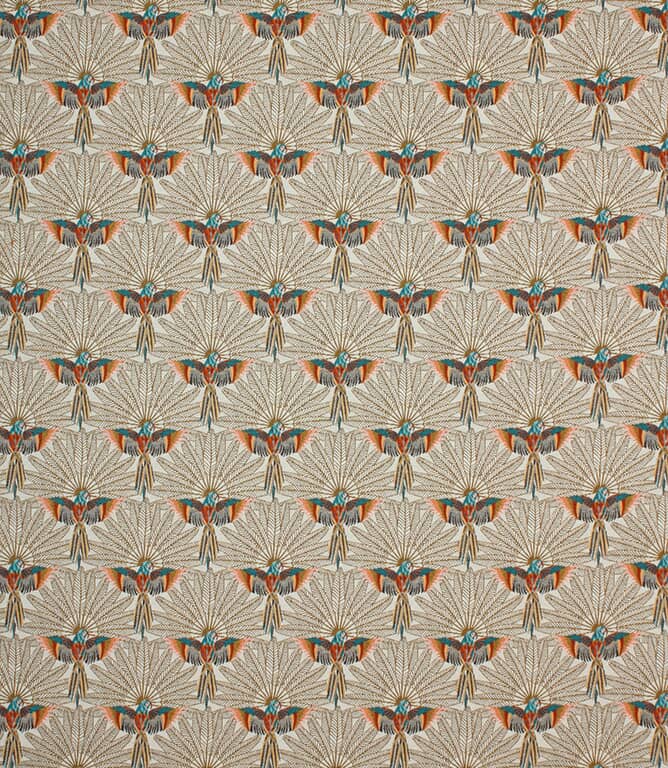 Parrot Paradise Fabric / White Parrot Paradise Fabric / White
