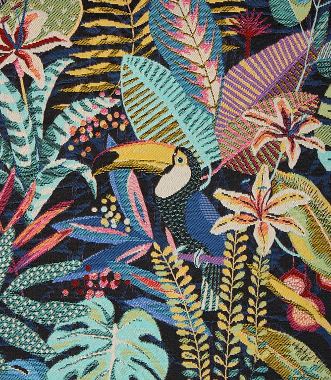 Full Roll of Azure Tropical Andes Fabric