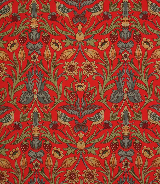 Ruskin Fabric / Red Ruskin Fabric / Red