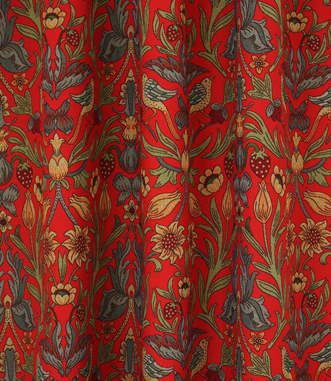 Full Roll of Ruskin / Red Fabric