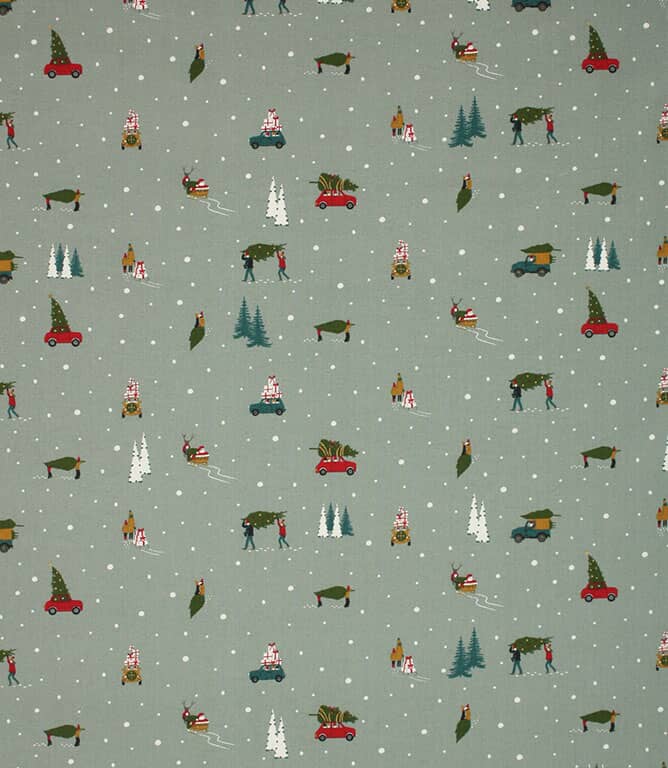 Sophie Allport Home for Christmas Fabric / Grey Sophie Allport Home for Christmas Fabric / Grey