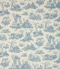 French Toile Fabric / French Blue