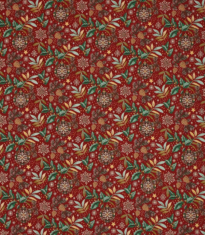 Christmas Sparkle Fabric / Red Christmas Sparkle Fabric / Red