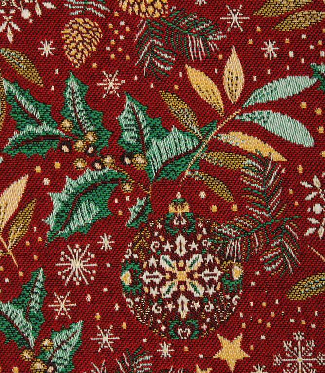 Christmas Sparkle Fabric / Red