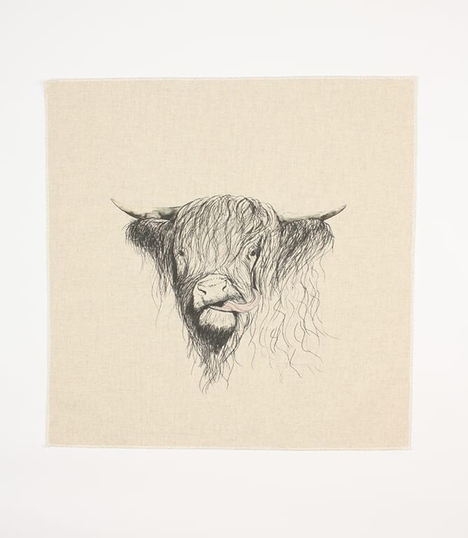 Tongue Sketch Cushion Panel