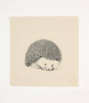 Hedgehog Sketch Cushion Panel