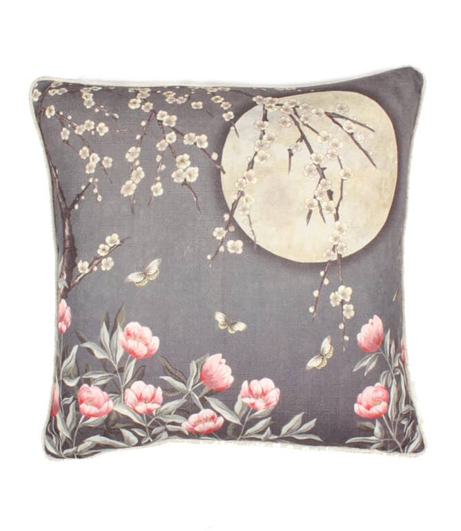 The Chateau Moonlight Midnight Blue Cushion