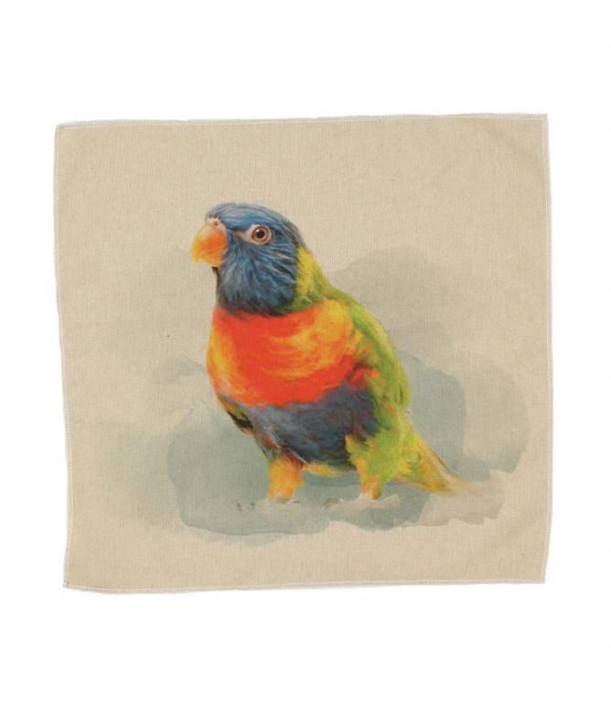 Tropical Parrot Cushion Panel