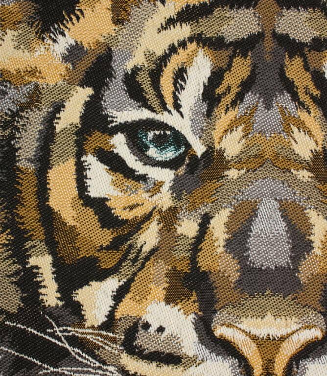 Siberian Tiger Black / Gold Cushion Panel