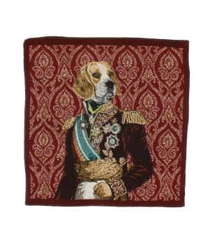Prince Beagle Red Cushion Panel