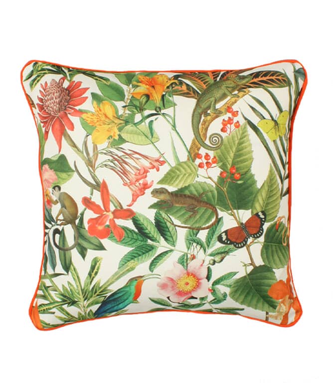 Lima Jungle White Outdoor Cushion Cover