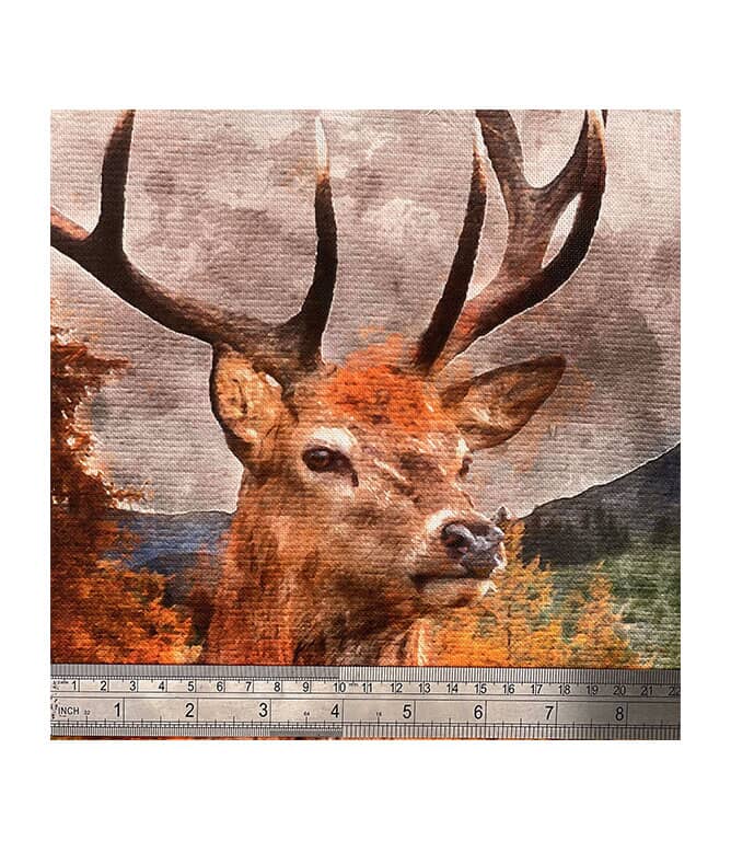Glenmore Forest Stag Cushion Panel