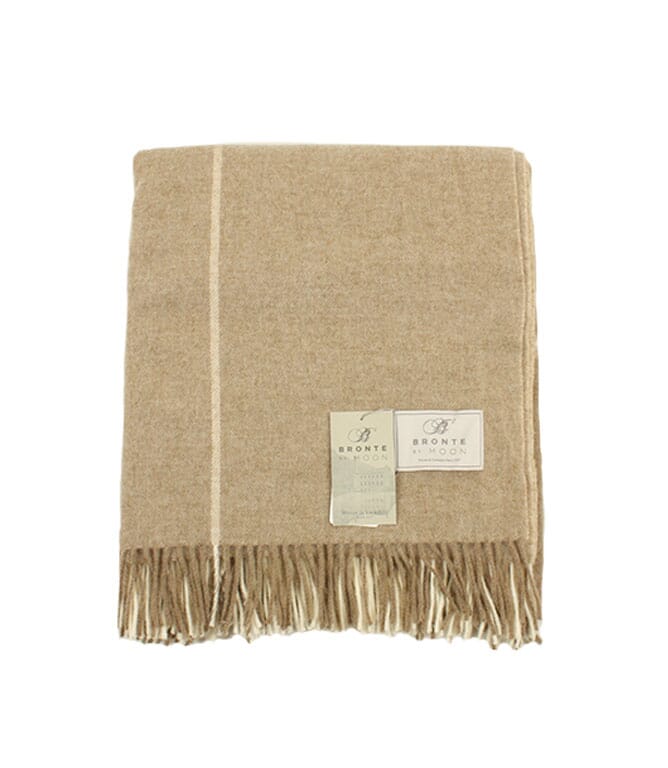 Clarence Natural Throw Just Fabrics