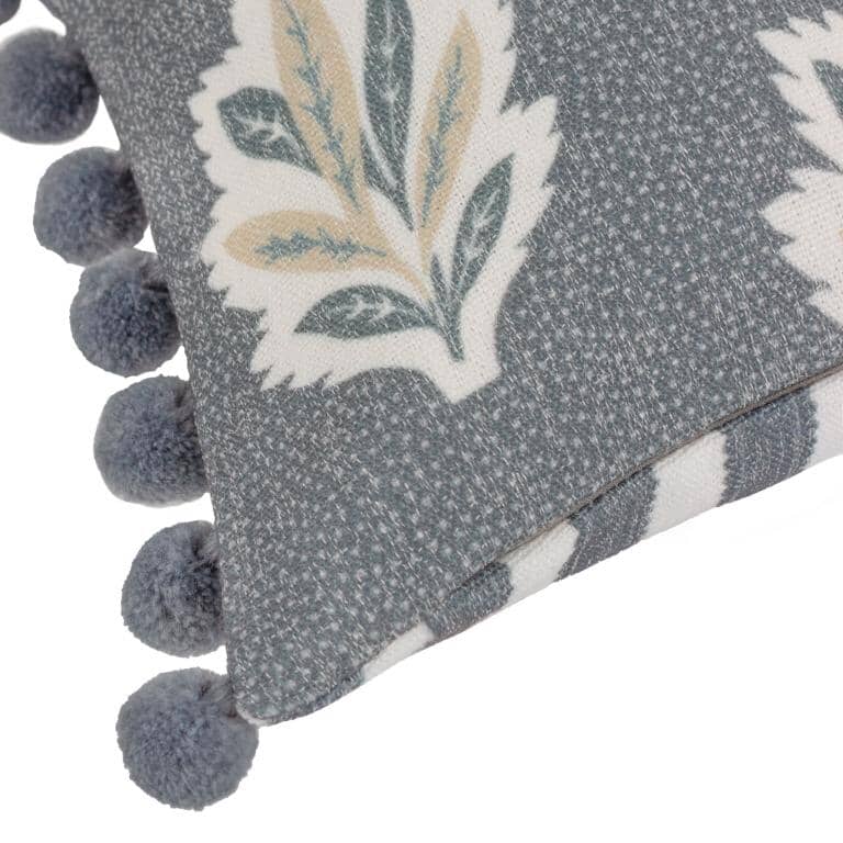 Sessile Leaf Delph Blue Cushion