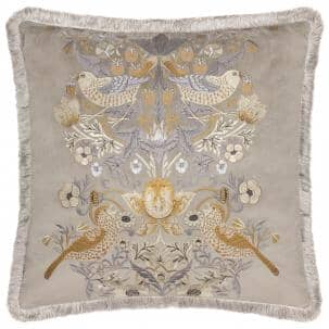 Strawberry Thief Embroidery Biscuit