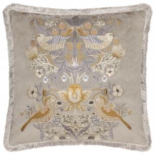 Strawberry Thief Embroidery Biscuit