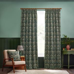 Strawberry Thief Jacquard Forest Green