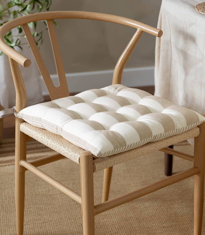 Hayle 2 Pack Natural Seat Pad Cushion